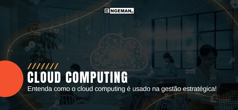 Imagem com pessoas trabalhando com cloud computing, convidando para oa anrtigo 
